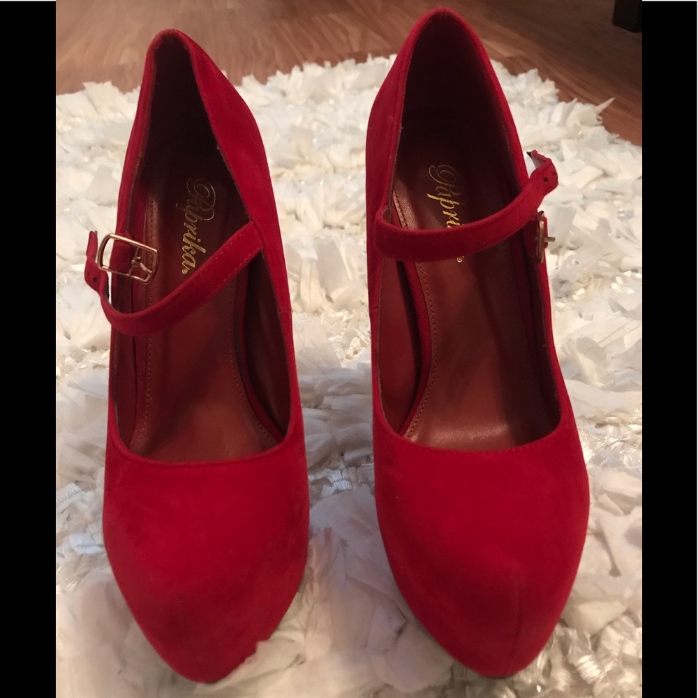 Red high heels